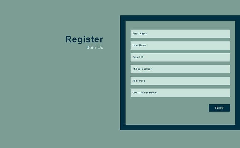 Free Multipurpose Sign Up Form Widget Template
