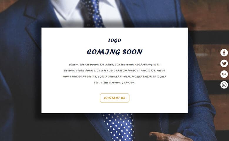 Impressive Coming Soon Free Widget Template