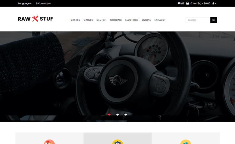 Rawstuf – Best HTML5 Auto Parts Website Template 