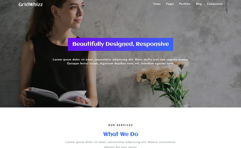 GridWhizz – Multipurpose Responsive Template HTML5
