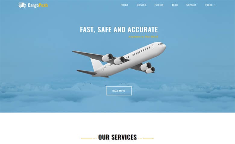 CargoPush – HTML5 Logistics Company Website Template