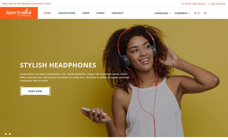Spectrakal – Bootstrap Online Store Template