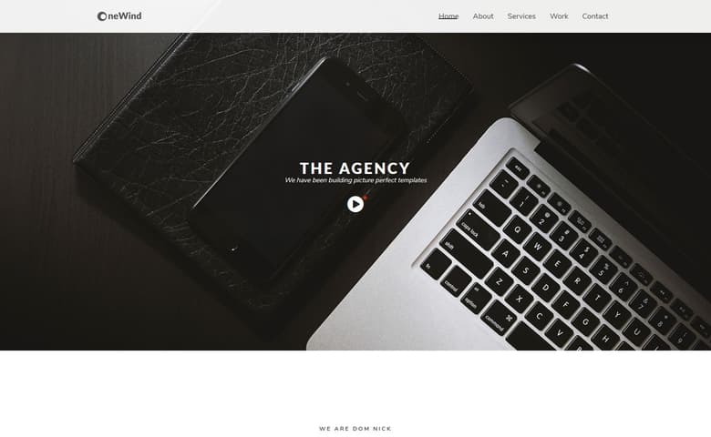 OneWind – HTML5 One Page Responsive Website Template