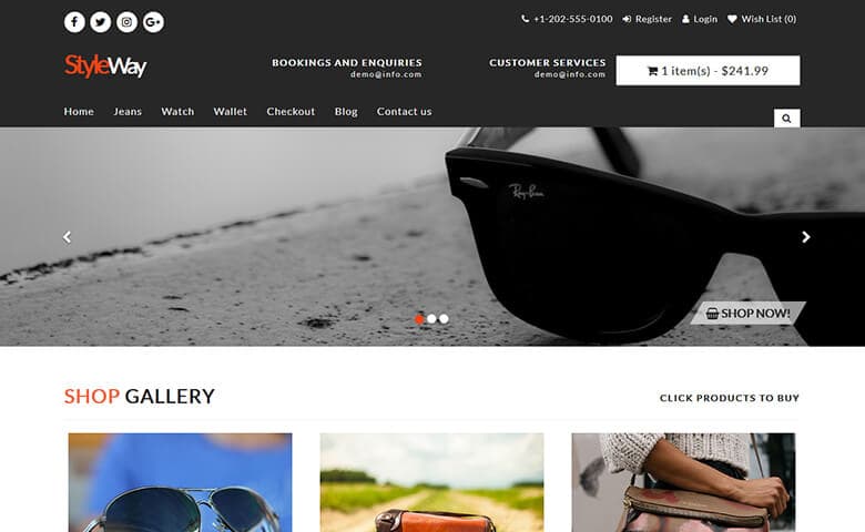 Styleway – Free HTML5 Fashion Ecommerce Website Templates