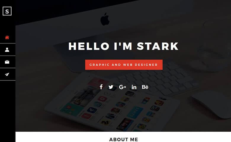 Stark-Semos – creative graphic design portfolio website template