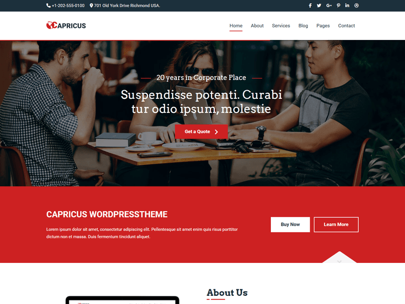 Capricus – HTML5 Professional Website Templates