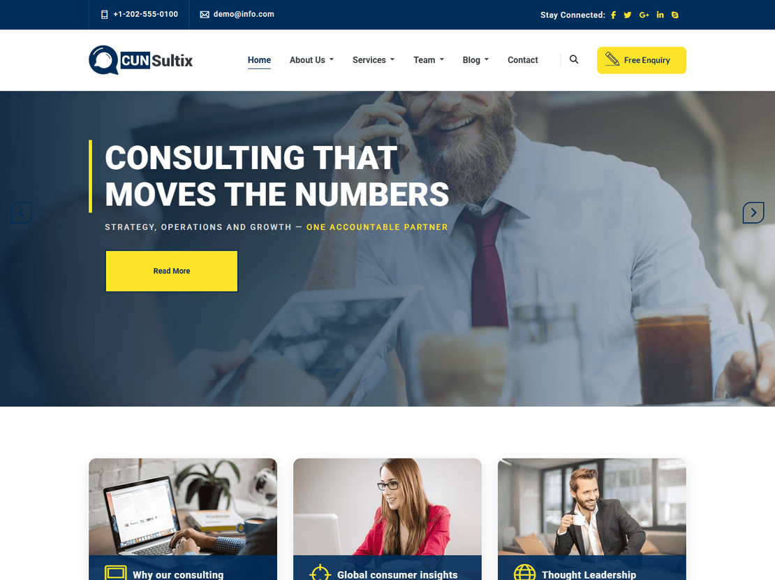 Cunsultix template preview