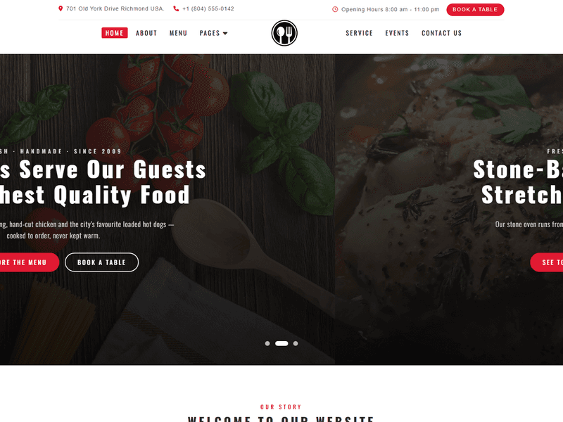 Foodeque – Free Responsive HTML5 Restaurant Website Templates
