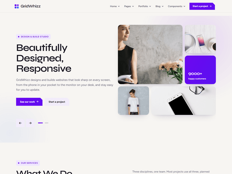 GridWhizz – Multipurpose Responsive Template HTML5