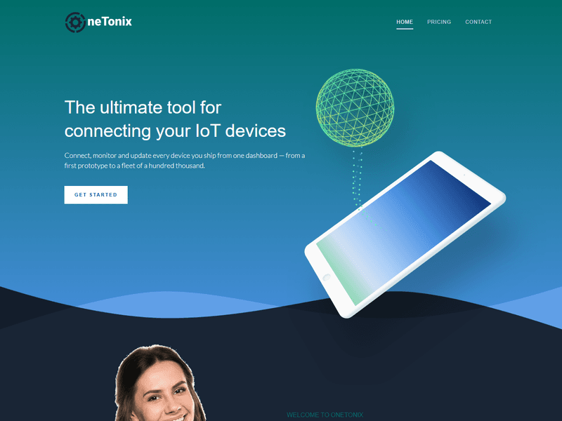 Onetonix – Responsive Landing Page HTML Template