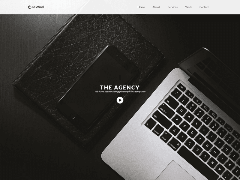 OneWind – HTML5 One Page Responsive Website Template