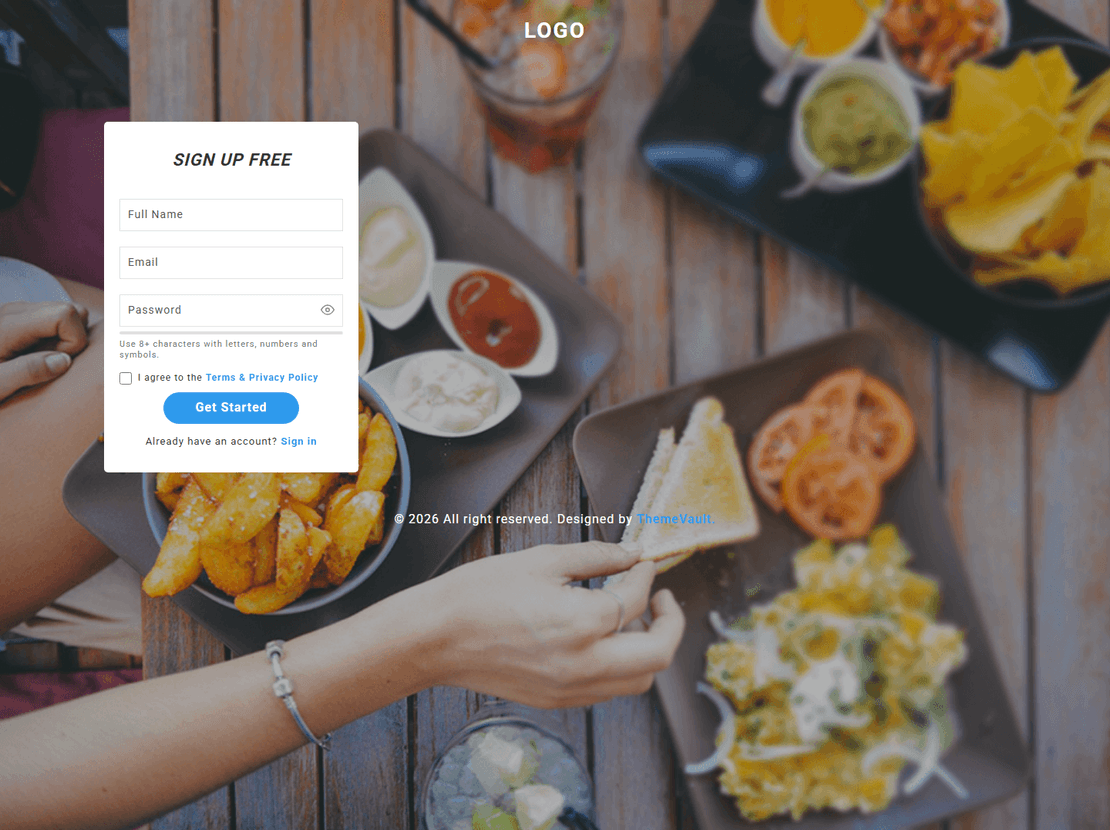 Versatile Sign Up Form