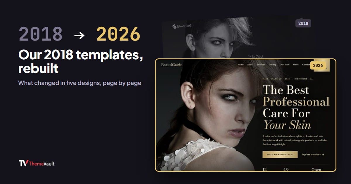 Our 2018 Templates, Rebuilt for 2026: What Changed