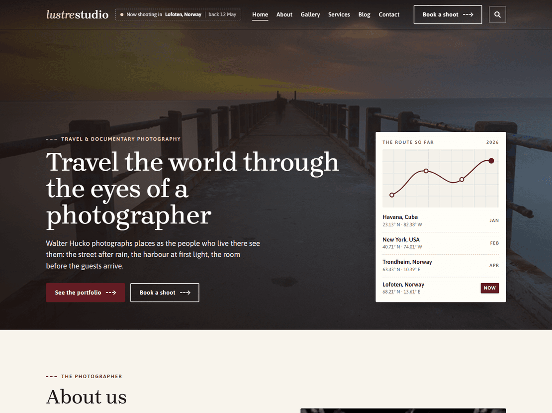 Luster Studio template preview