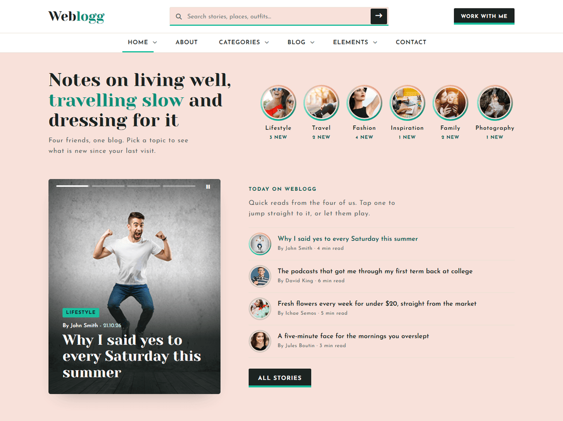 Weblogg template preview