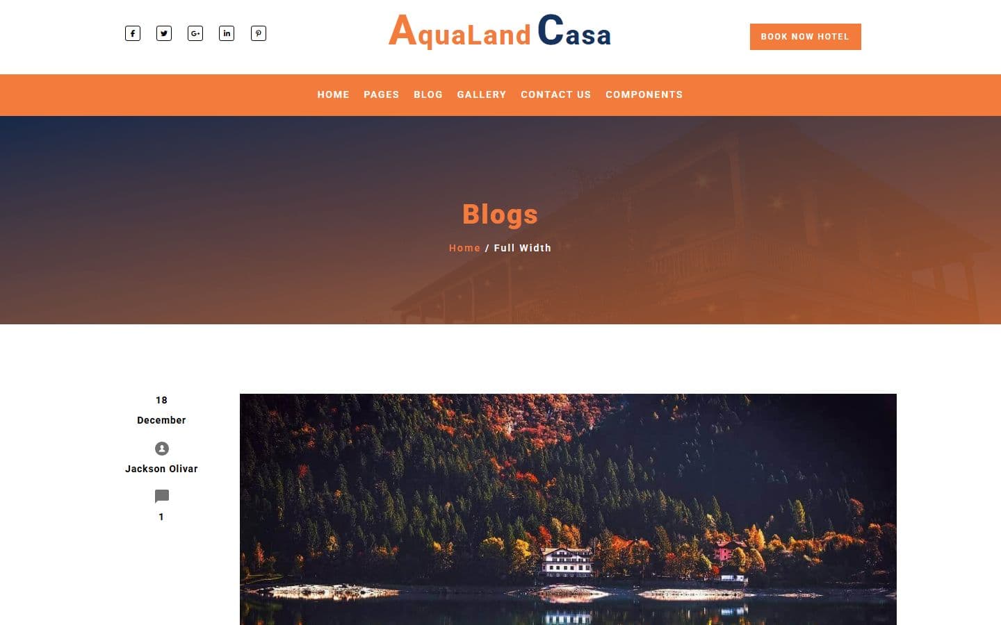 AquaLand Casa Fullwidth page