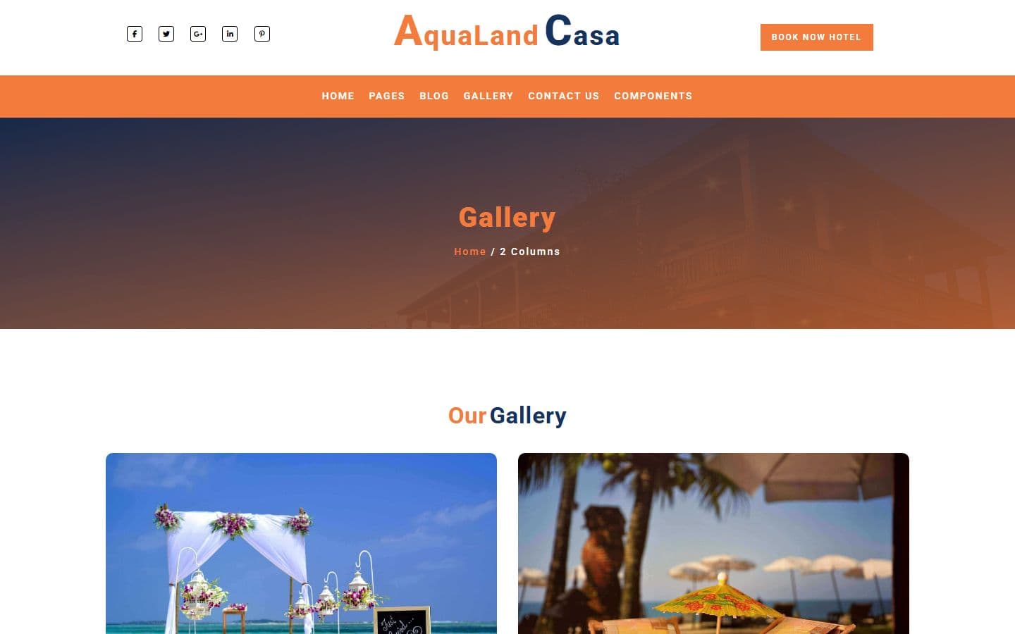 AquaLand Casa Gallery 2column page
