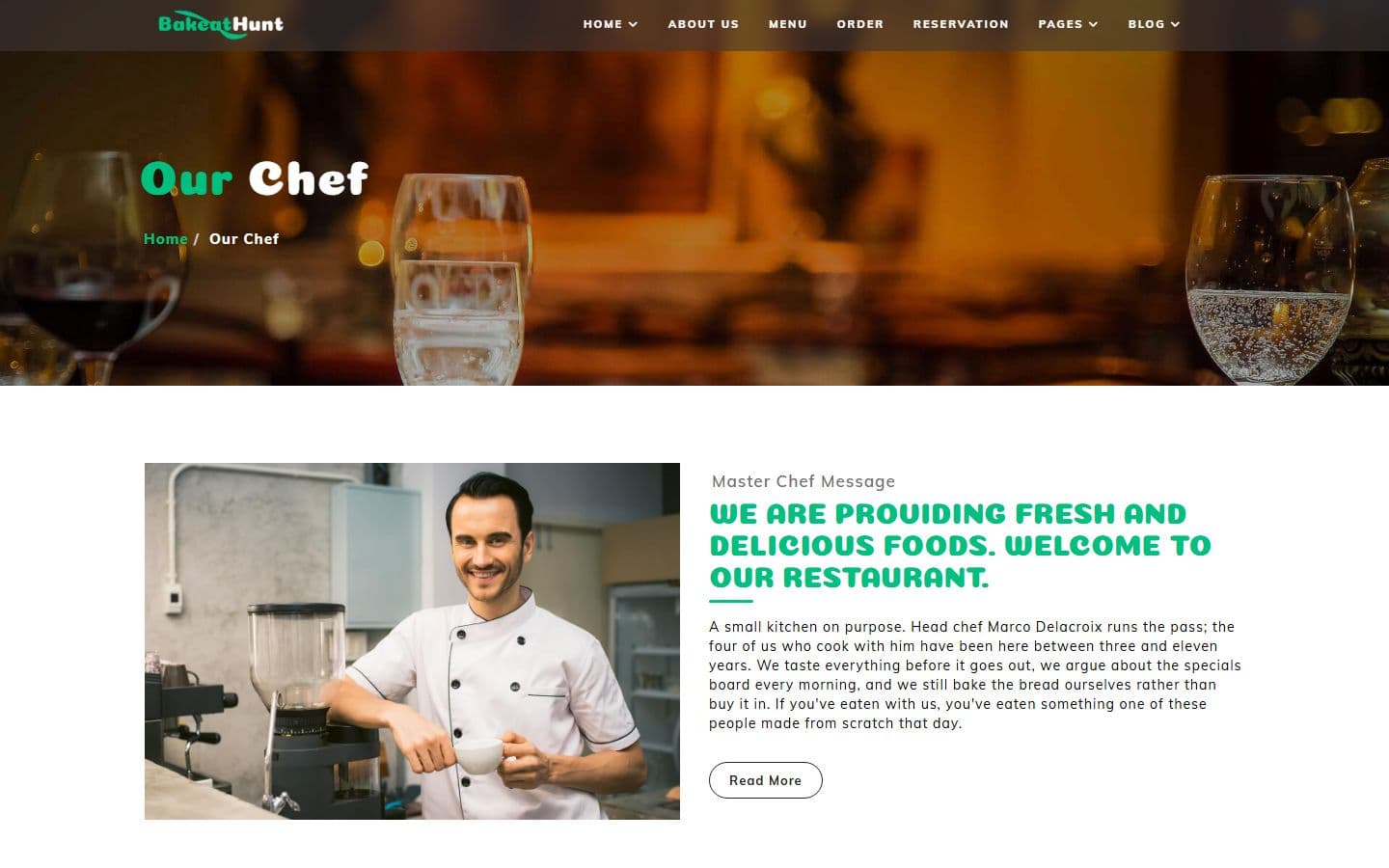 BakeatHunt Ourteam page