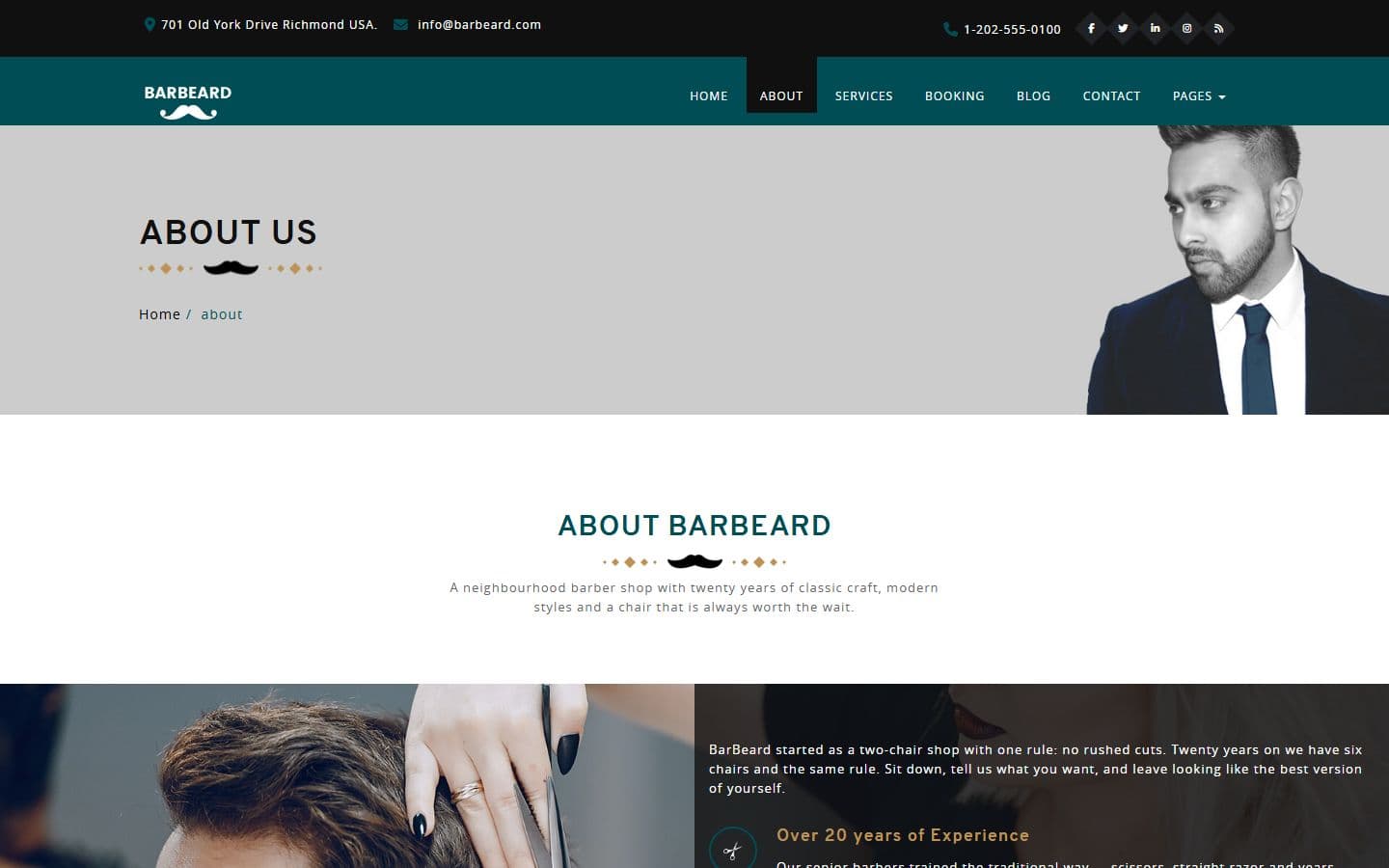 Barbeard About page
