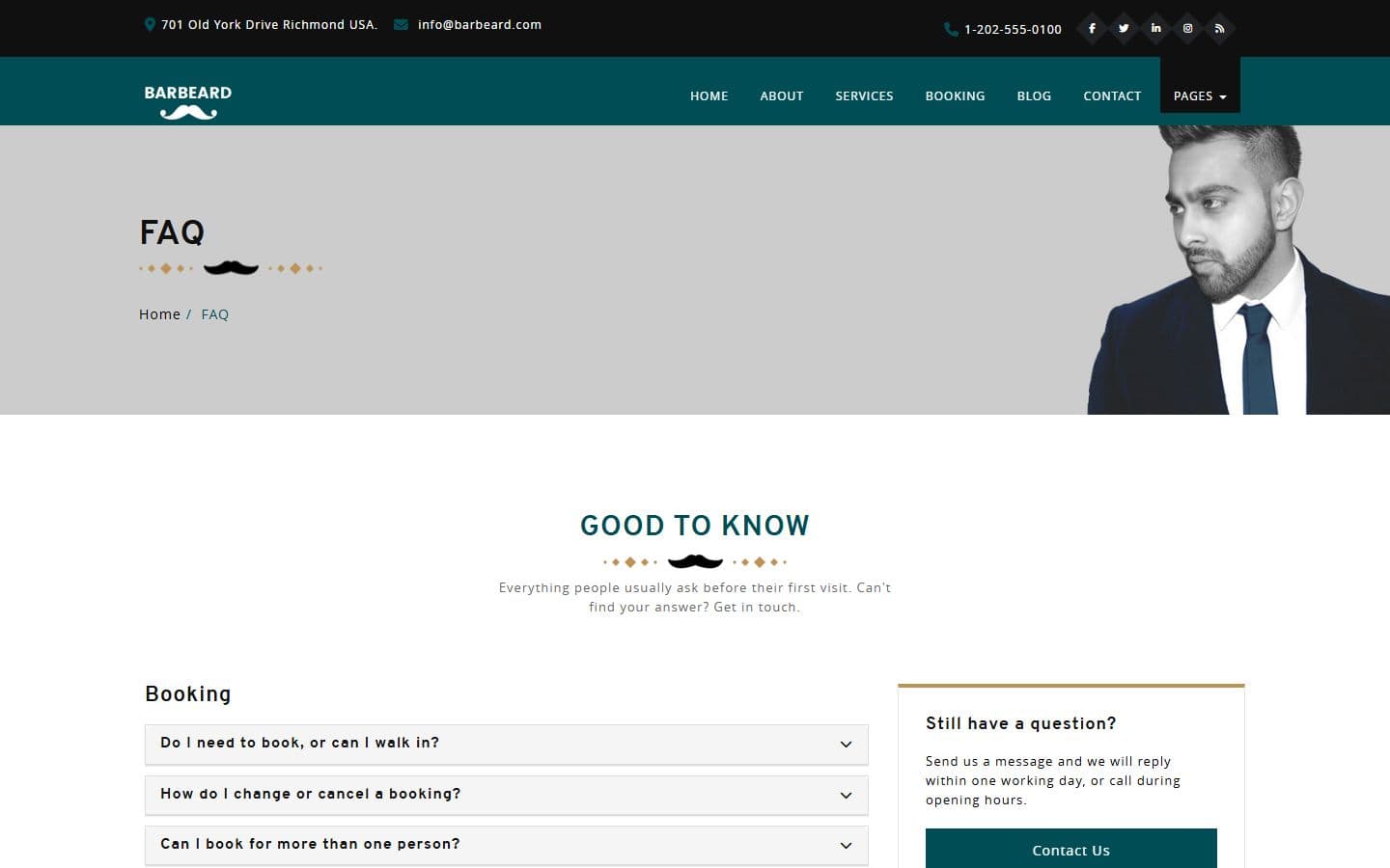 Barbeard Faq page
