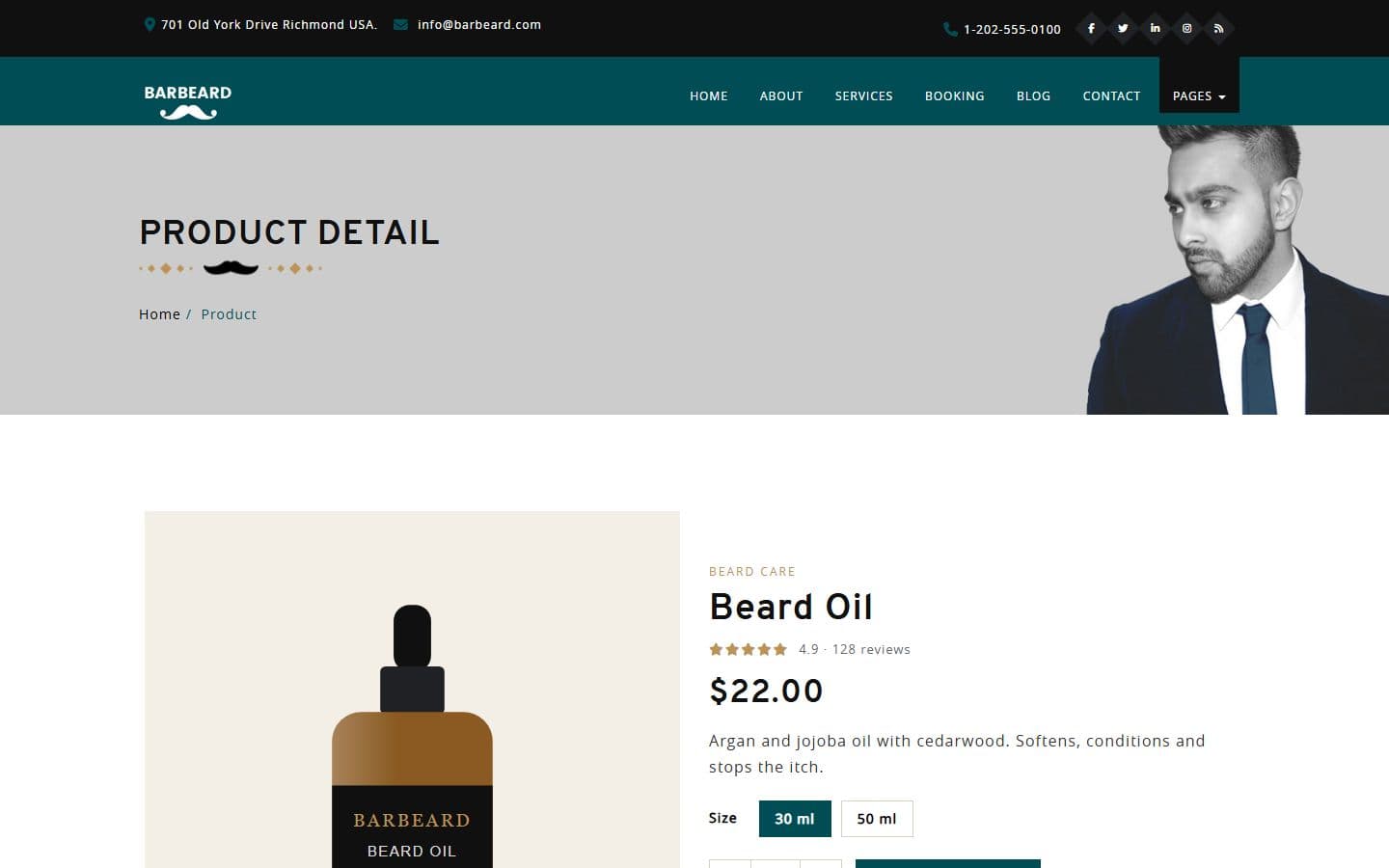 Barbeard Product page