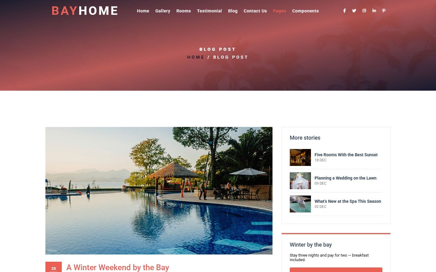 BayHome Blog post page