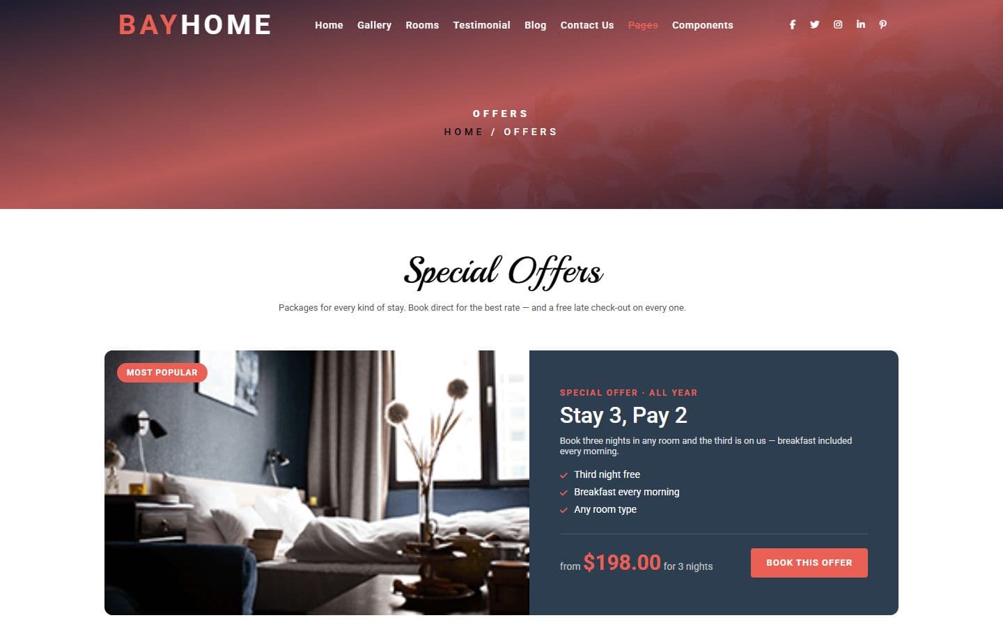 BayHome Offers page