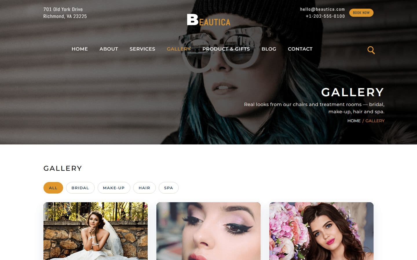 Beautica Gallery page
