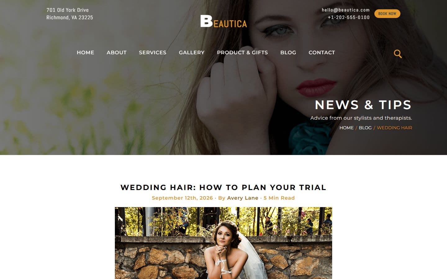 Beautica Single blog page
