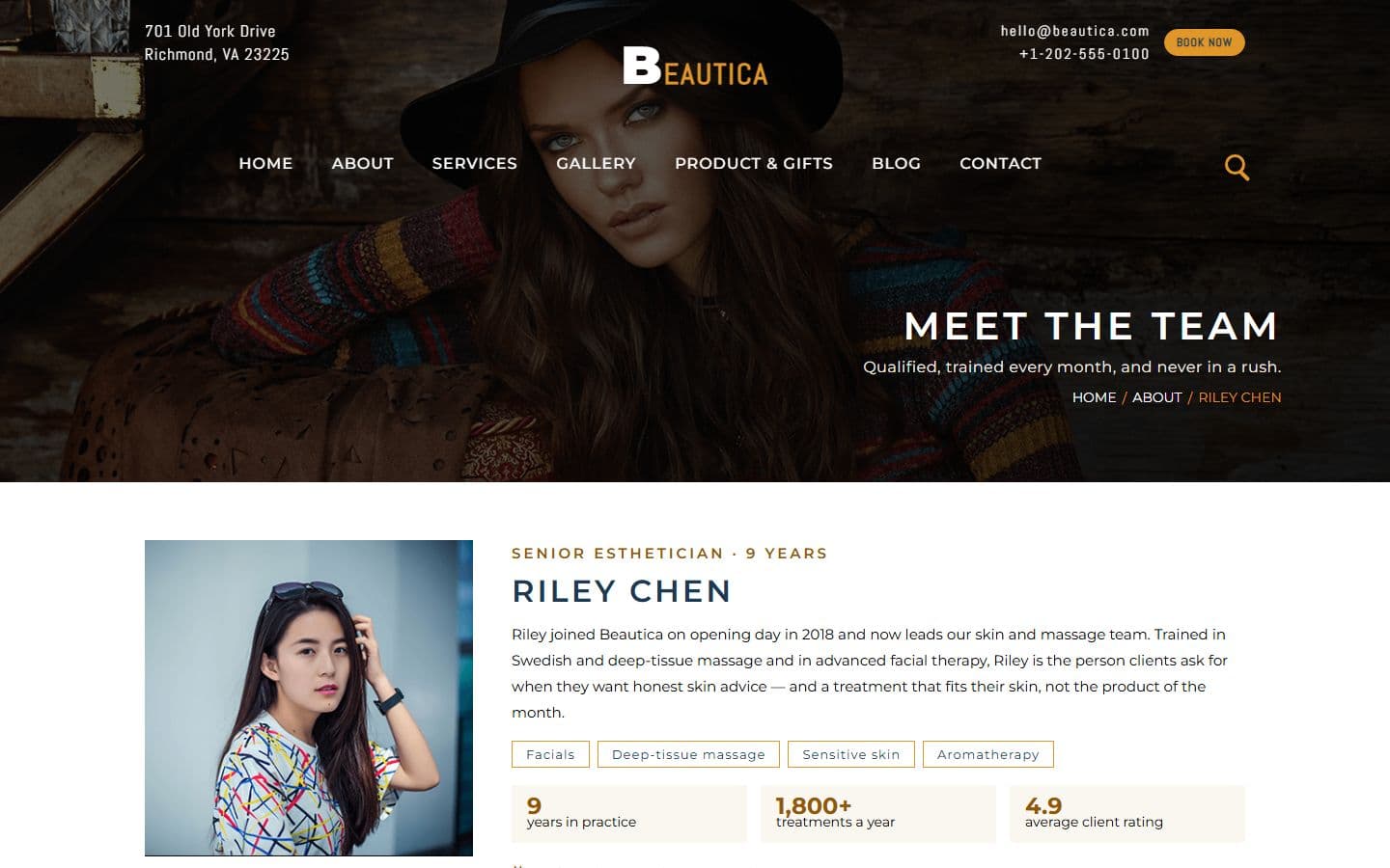 Beautica Stylist page