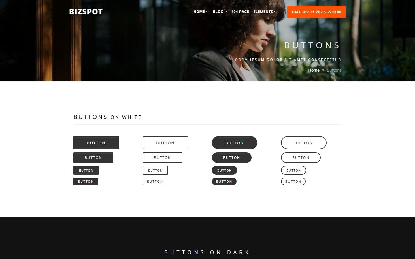 BizSpot Buttons page