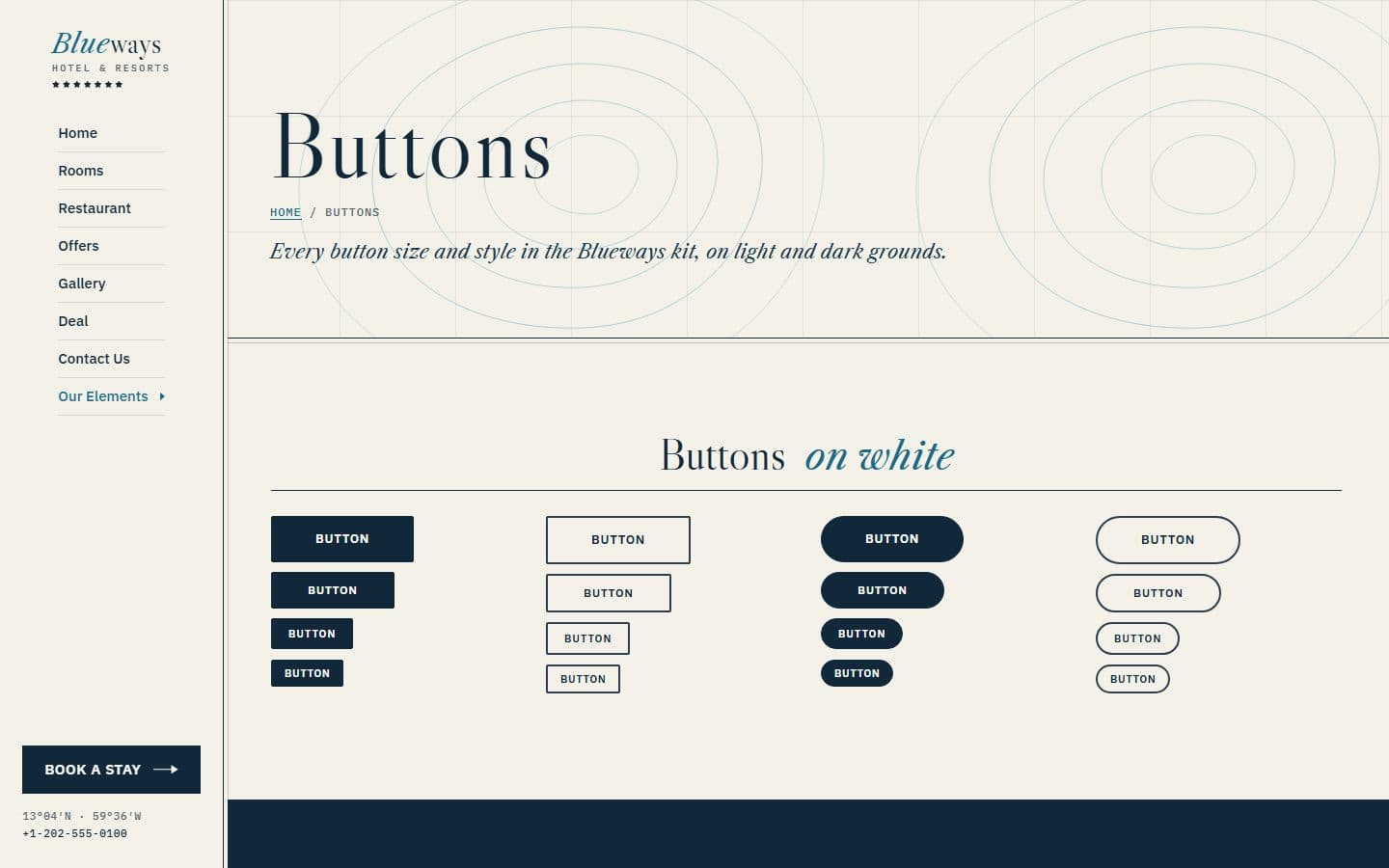 Blueways Buttons page