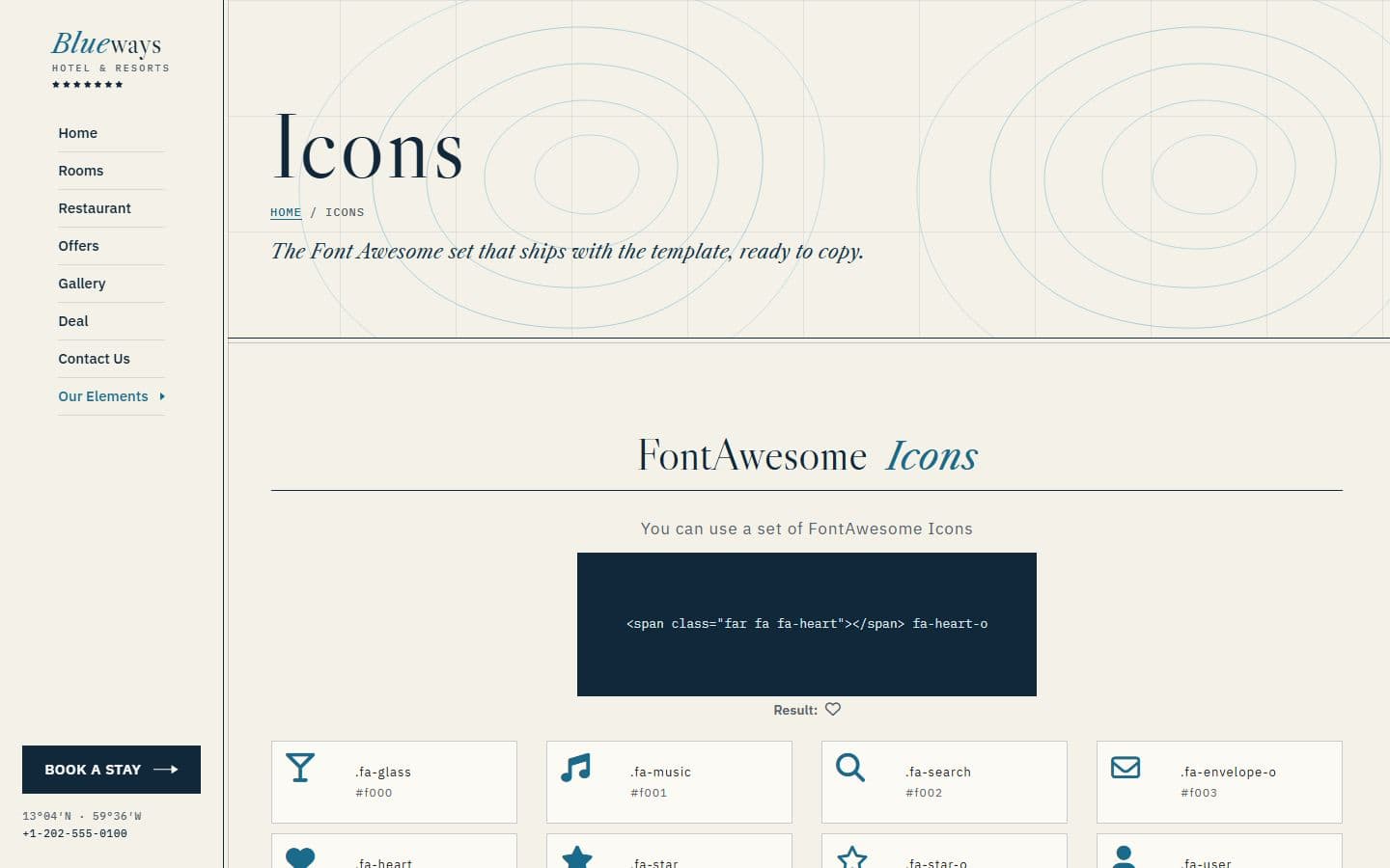 Blueways Icons page