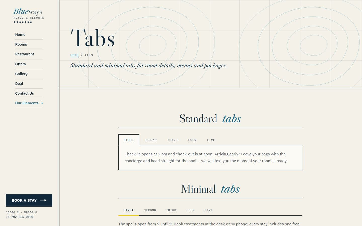 Blueways Tab page