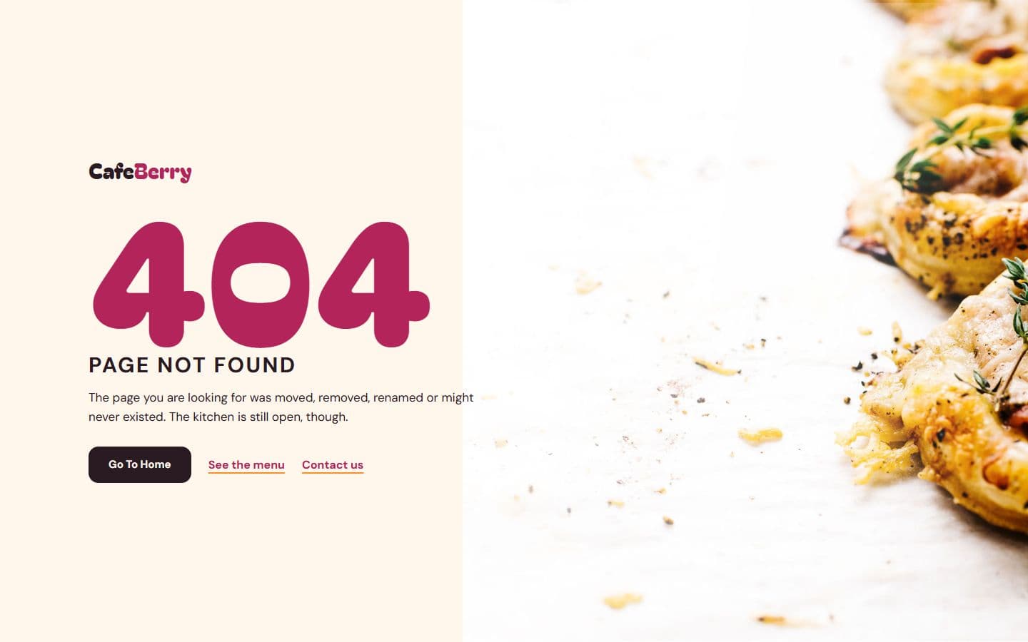 CafeBerry 404 page