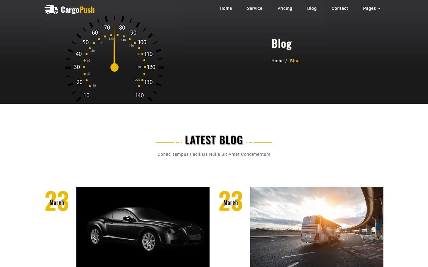 CargoPush Blog page