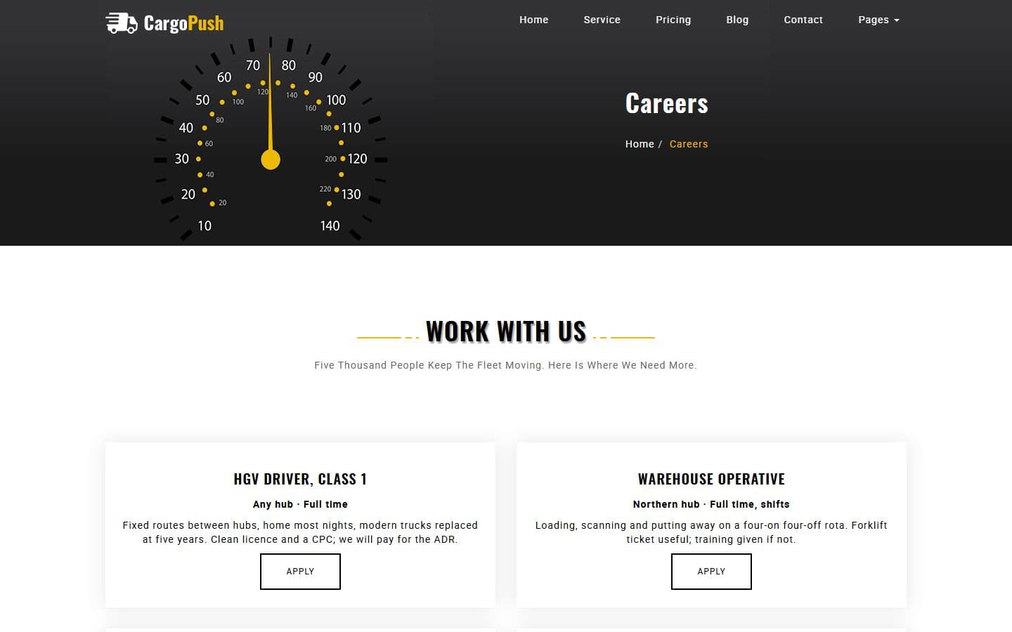 CargoPush Careers page