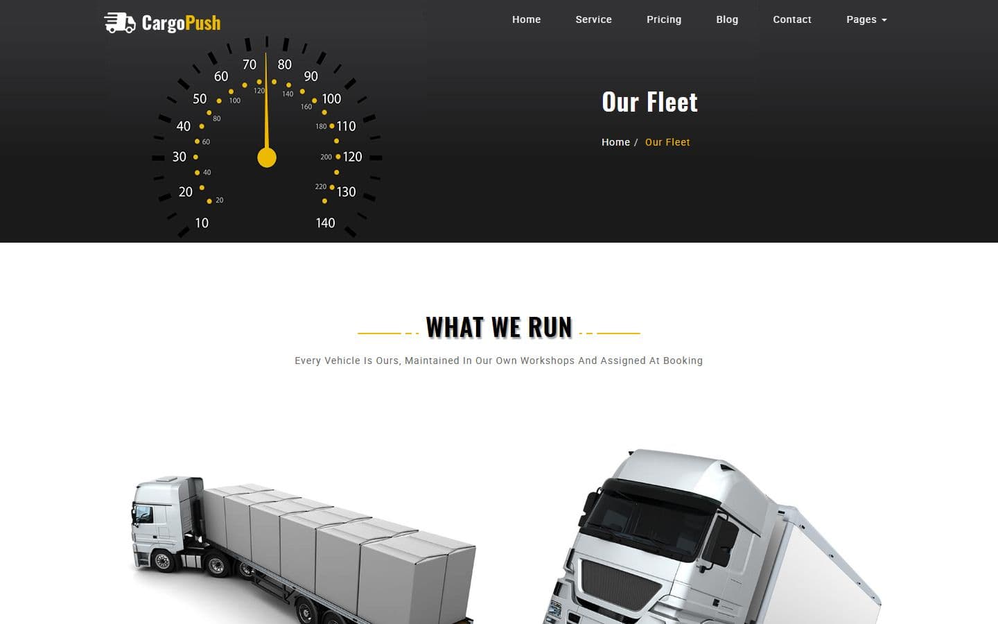 CargoPush Our fleet page