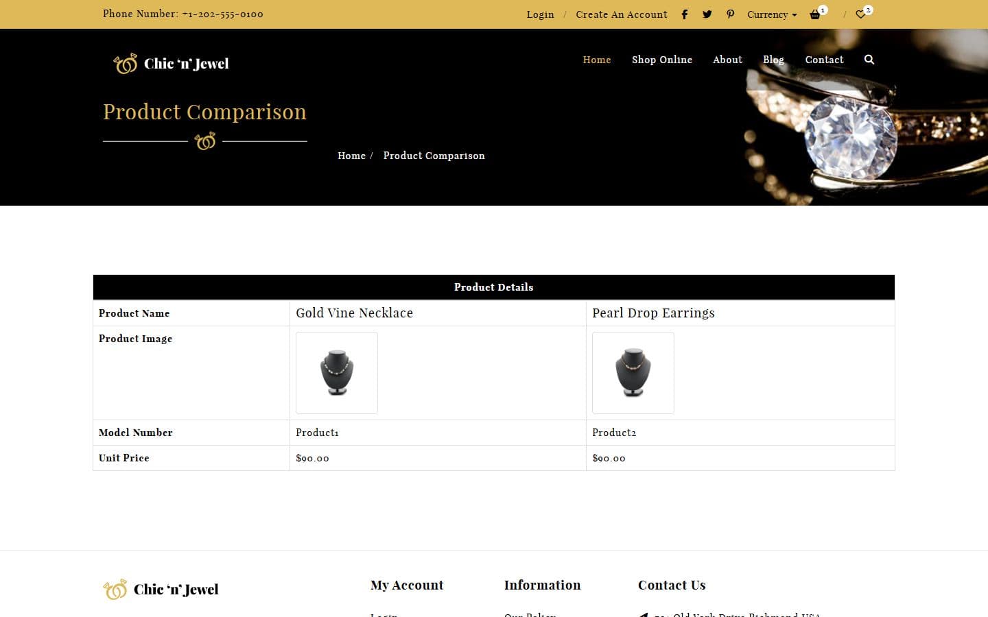 Chic-n-Jewel Compare page