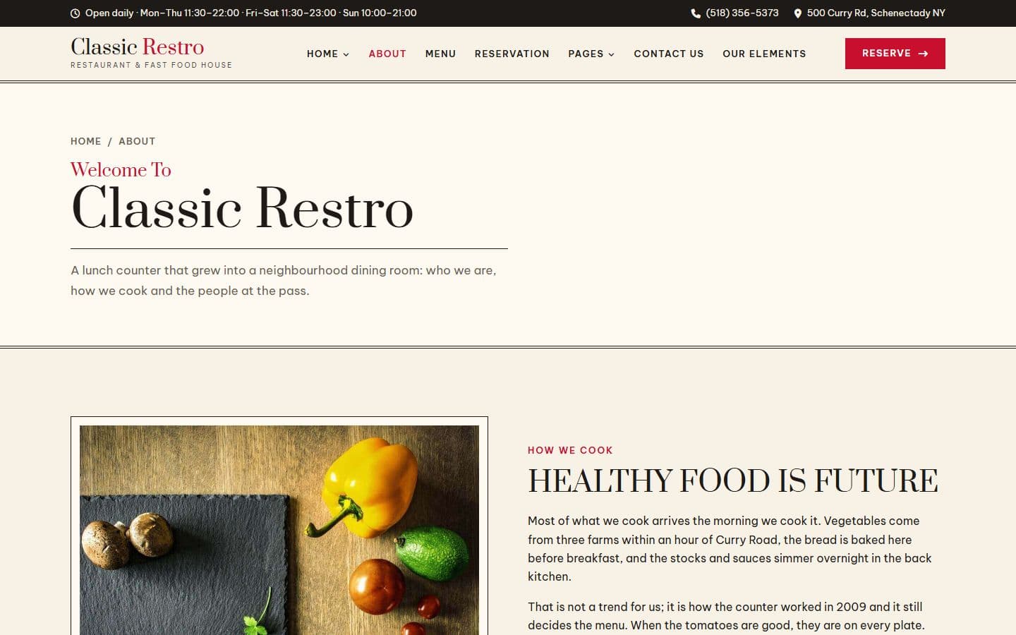 ClassicRestro About page