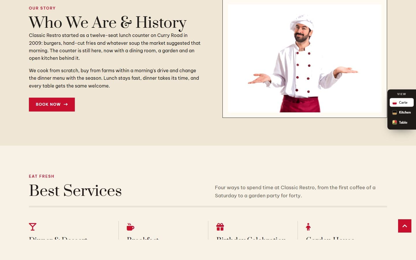 ClassicRestro Home page