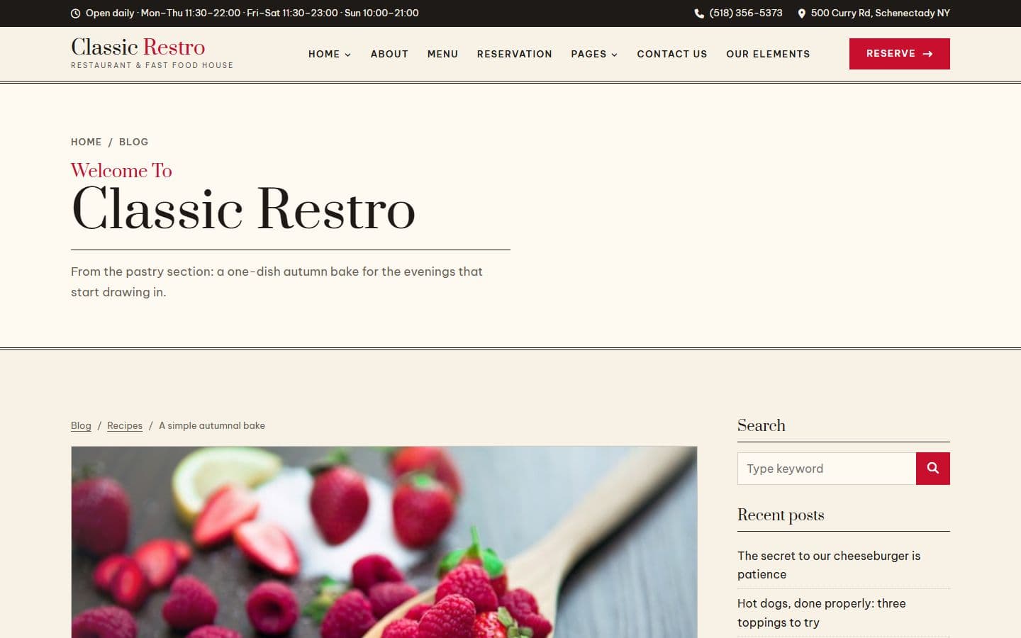 ClassicRestro Singleblog page