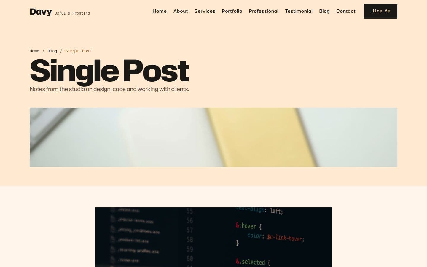 Davy-Del Blog details page