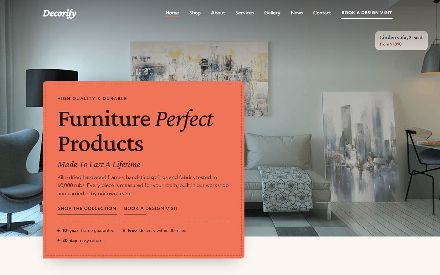 Decorify — Upholstered design