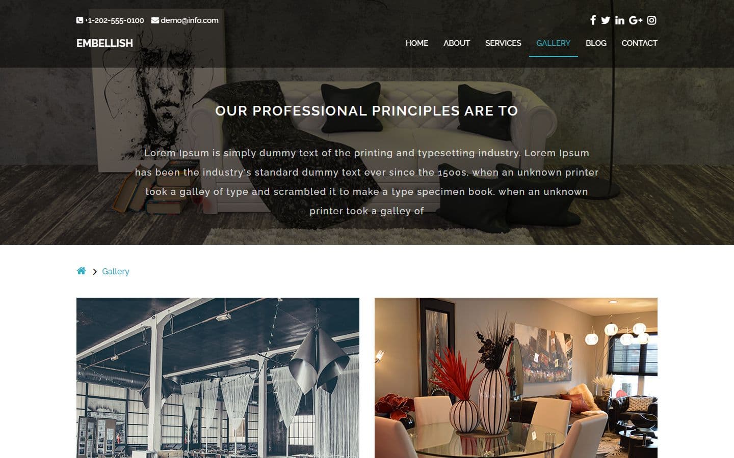 Embellish Gallery page