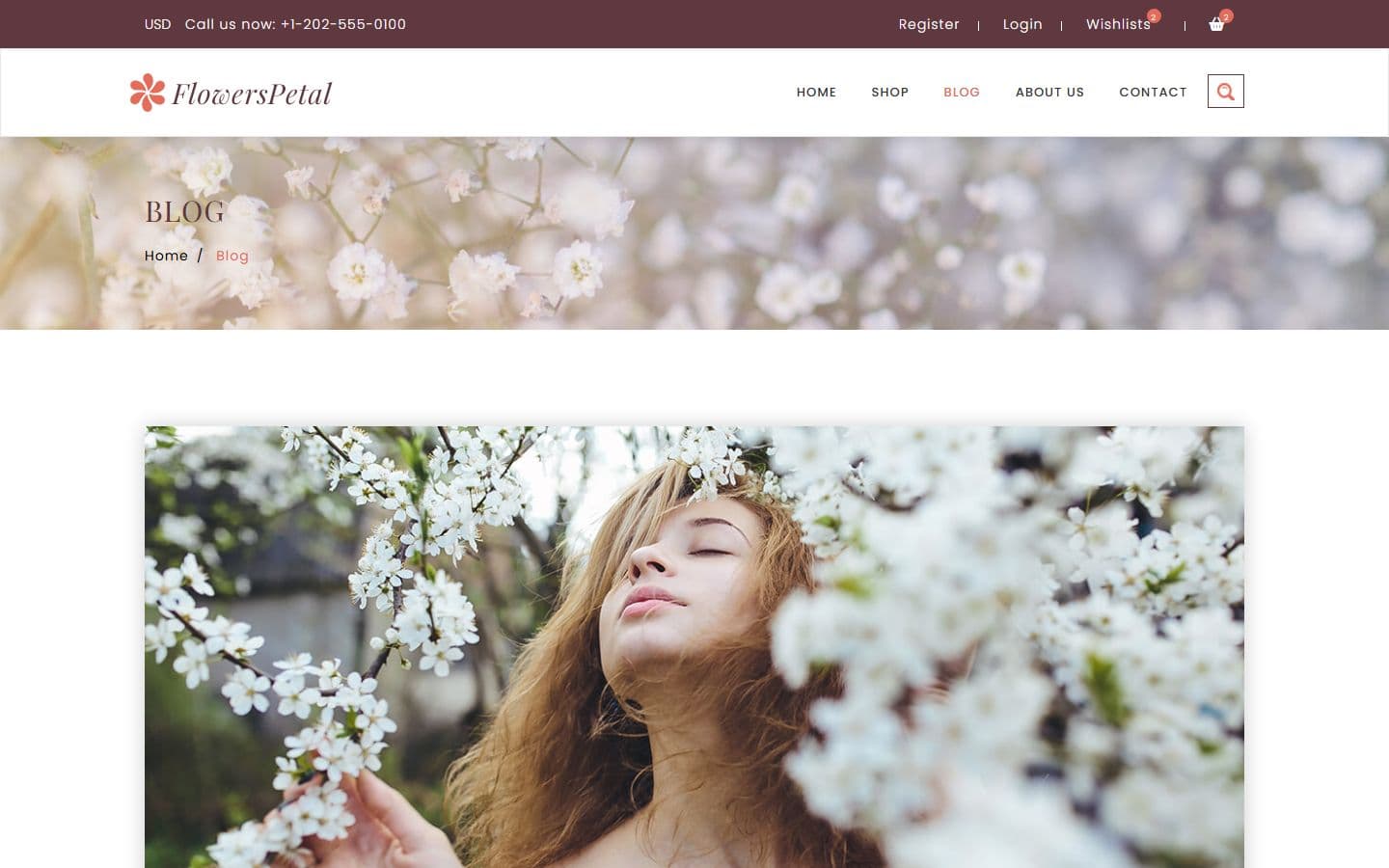 FlowersPetal Blog page