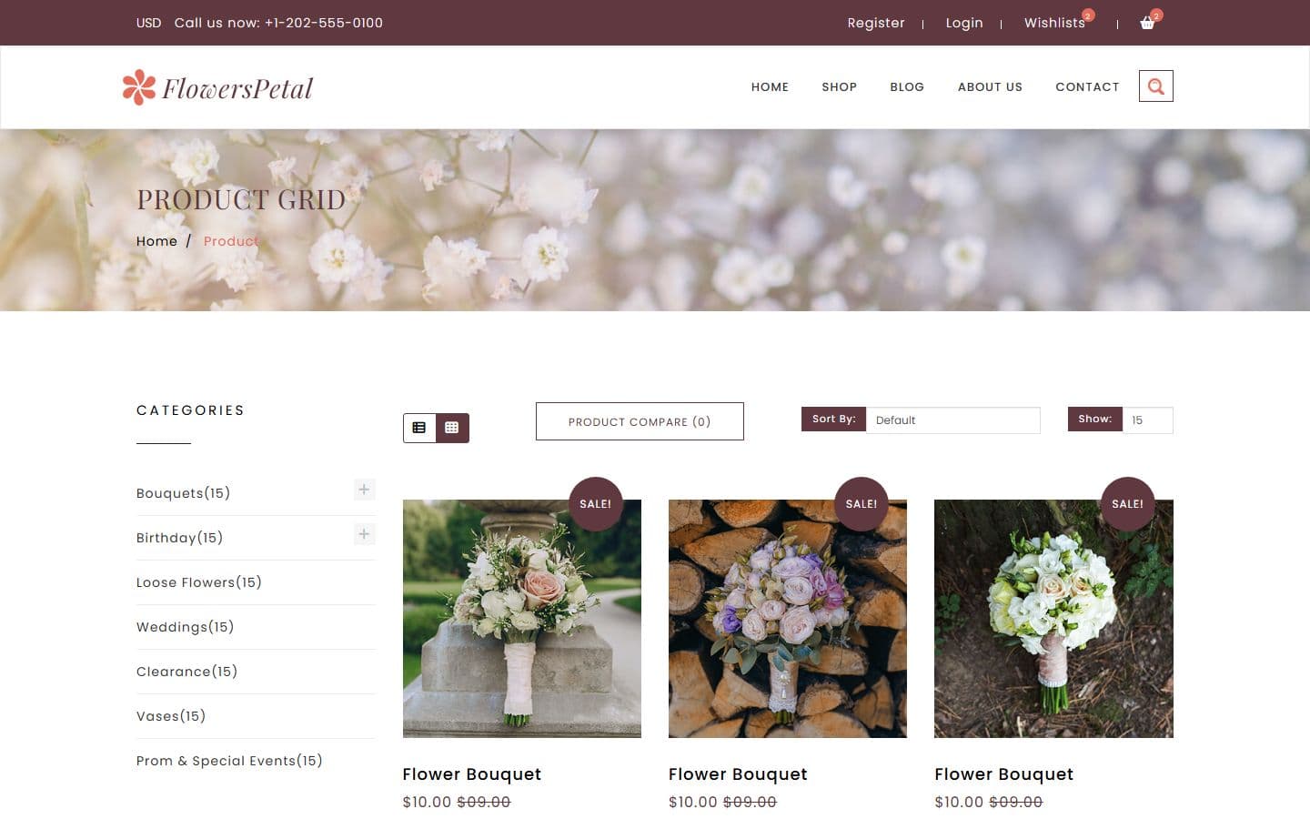 FlowersPetal Product page