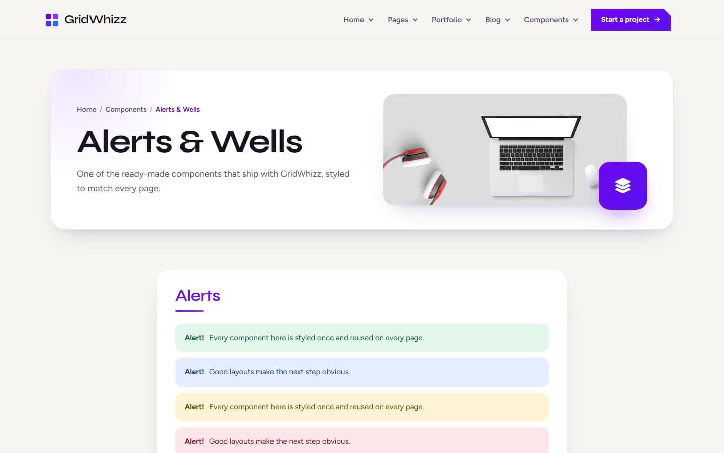 GridWhizz Alerts and wells page