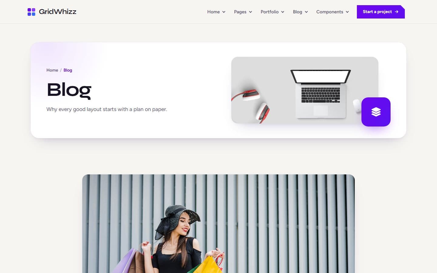 GridWhizz Blog single full width page