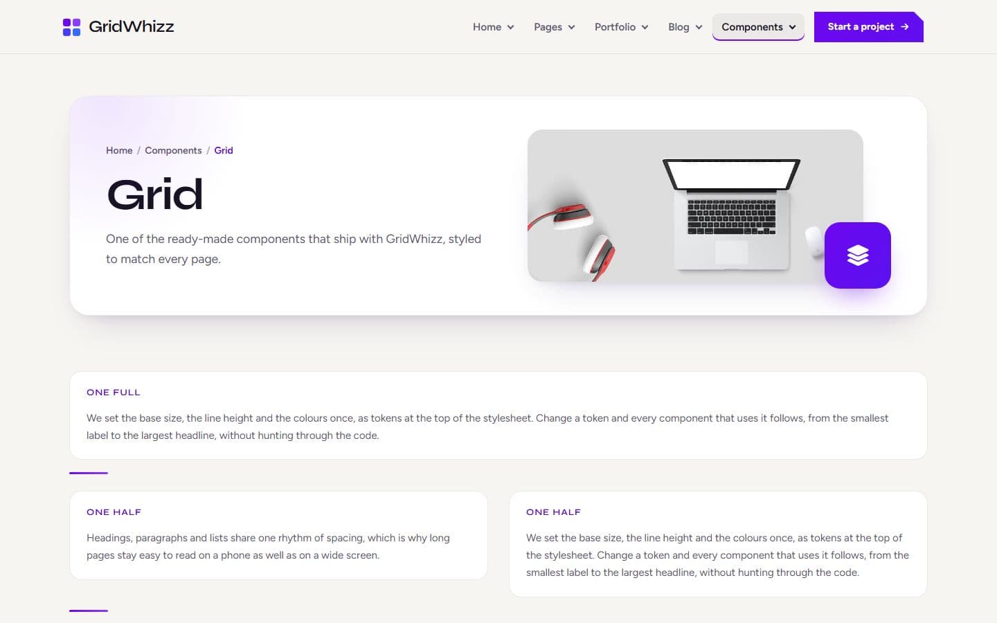 GridWhizz Grid page